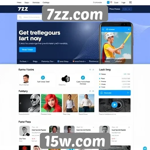 Análise da interface de usuário do site 7zz